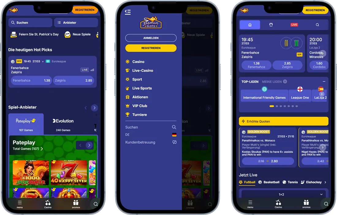 Jasmin Slots Casino Mobile-Zugang