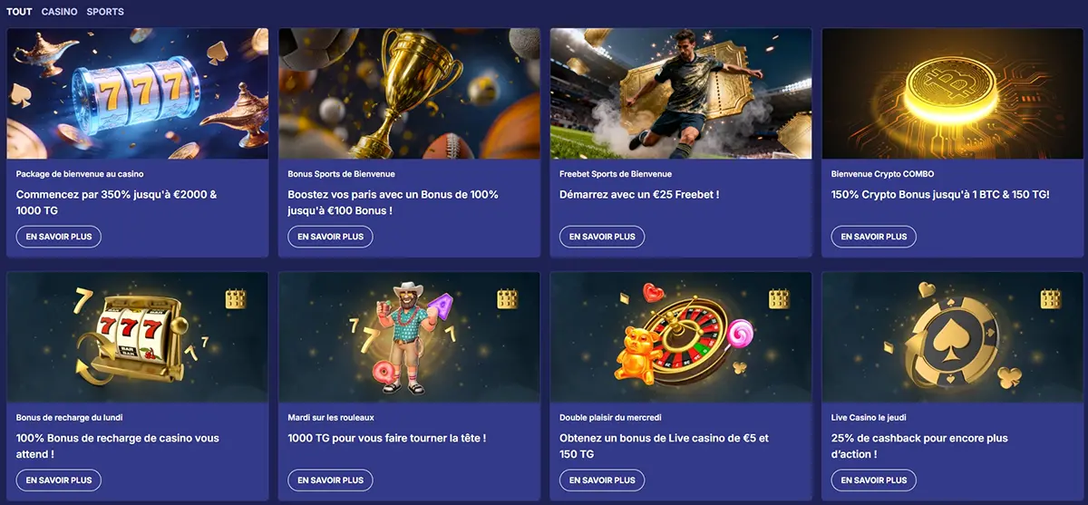 Bonus et promotions de Jasmin Slots Casino