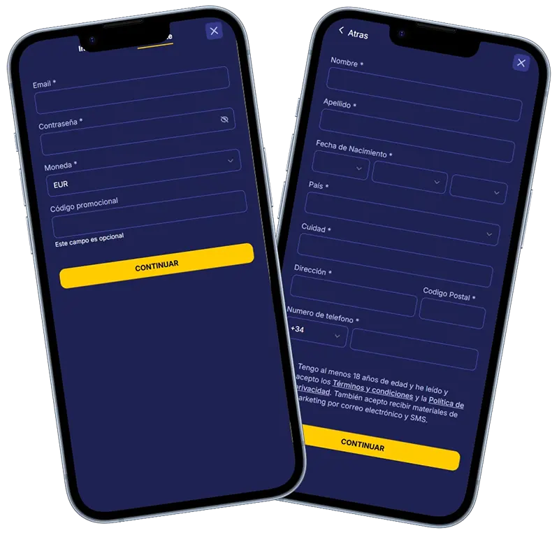 Registro e inicio de sesión en Jasmin Slots Casino