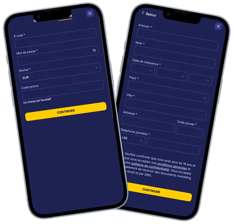 Inscription et connexion sur Jasmin Slots Casino