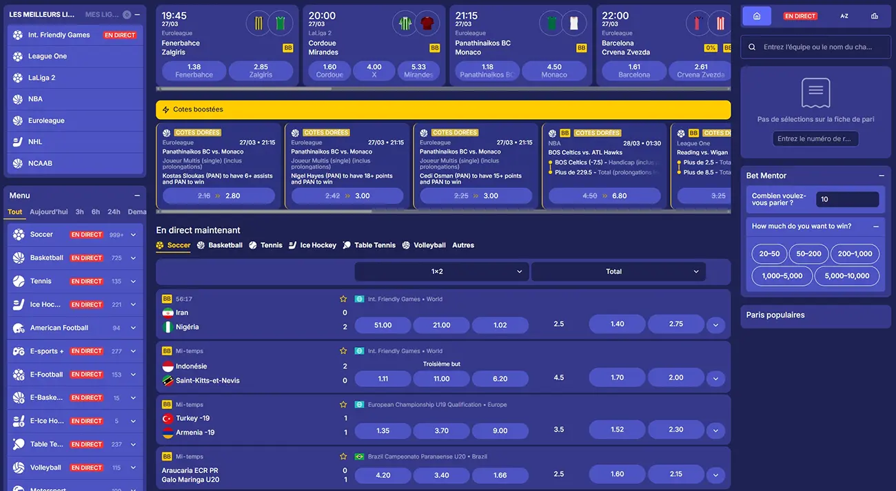 Paris sportifs de Jasmin Slots Casino