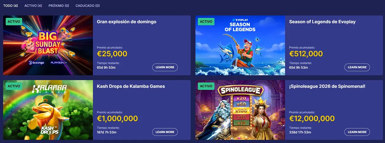 Torneos de Jasmin Slots Casino