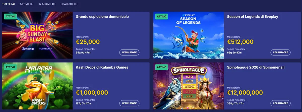 Tornei di Jasmin Slots Casino
