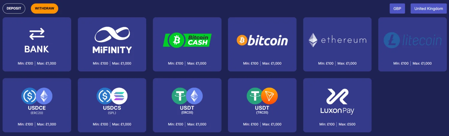 Jasmin Slots Casino Withdrawal Options